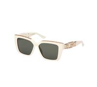 Guess Femme GU7915 21P Lunettes de soleil Injecté Blanc Vert Carré Normale