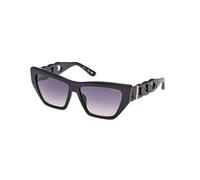 Guess Femme Guess GU00111 01B Lunettes de soleil Injecté Noir Fumée Cat Eye Normale Ombré