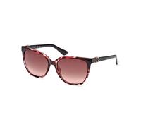 Guess Femme Guess GU7864 55T Lunettes de soleil Injecté Havane Bordeaux Ronde Normale Ombré