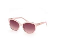 Guess Femme Guess GU7877 74T Lunettes de soleil Injecté Rose Bordeaux Ronde Normale Ombré