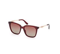 Guess Femme Guess GU7886 69F Lunettes de soleil Injecté Bordeaux Marron Carré Normale Ombré