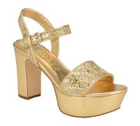 GUESS Femme Haldem Sandale, Or Naturel 710, 38 EU