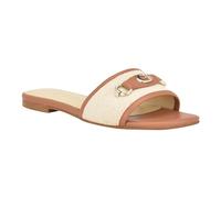 GUESS Femme Hammi Sandale Plate, Medium Natural 102, 36.5 EU