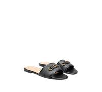 GUESS Femme Hammi Sandale Plate, Noir 001, 41 EU