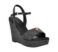 GUESS Femme Hippa Sandale à Talon, Noir 001, 36.5 EU