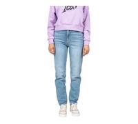 Guess, Femme, Jeans, Bleu, Taille: W25 Mom Fit Distressed High Waist Jeans