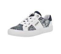 Guess Femme Loven Basket, Blanc/Bleu, 40 EU