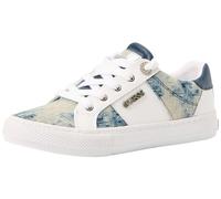 GUESS Femme Loven Basket, Blanc Bleu 171, 40 EU