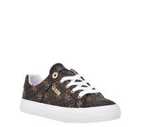 GUESS Femme Loven3 Basket, Tissu Marron Multi, 41 EU