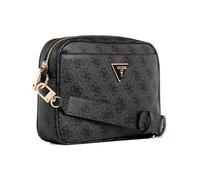 GUESS Femme Meridian Camera Bag Sac, Logo Charbon, Taille Unique