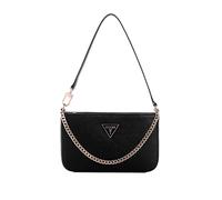 GUESS Femme Noelle Mini Top Zip Shoulder Sac à bandoulière, Noir, Taille Unique
