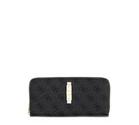 Guess Femme Portefeuille Zip Around Yvonne Logo SLG LRG Zip Around Noir Anthracite