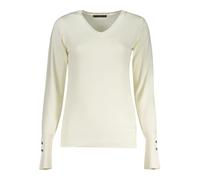 Guess, Femme, Pulls, Blanc, Taille: 38 FR Long Sleeved T-Shirt