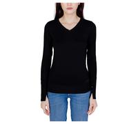 Guess, Femme, Pulls, Noir, Taille: 38 FR Tricot à col en V