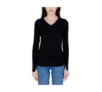 Guess, Femme, Pulls, Noir, Taille: 40 FR Pull en Coton Noir Col en V