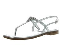 GUESS Femme Rainey Sandale Plate, Argent 040, 38 EU