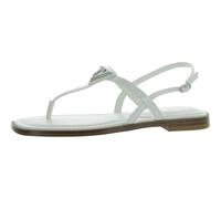 GUESS Femme Rainey Sandale Plate, Blanc 140, 40 EU