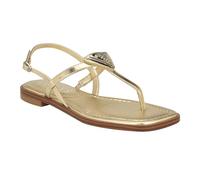 GUESS Femme Rainey Sandale Plate, Gold 710, 38 EU