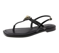 GUESS Femme Rainey Sandale Plate, Noir 001, 35 EU