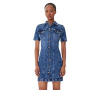 Guess, Femme, Robes, Bleu, Taille: 38 FR Denim Shirt Dress