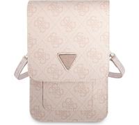 Guess Femme Sac à bandoulière 4G Triangle Design rose Sac universel 16 x10cm