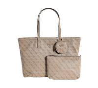 Guess, Femme, Sacs, Beige, Taille: ONE Size Sac shopping en éco-cuir avec fermeture éclair