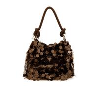 Guess, Femme, Sacs, Brun, Taille: ONE Size Mini Beuteltasche Strass Pailletten