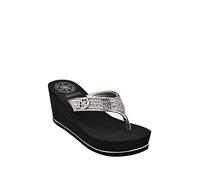 GUESS Femme Sarraly Tongues, Argenté, 35 EU