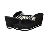 Guess Sandale femme Silus cale Noir 001 38,5 EU