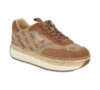 GUESS Femme Stefan Basket, Beige Marron 210, 37 EU