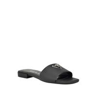 GUESS Femme Tamed Sandale Plate, Noir, 37 EU