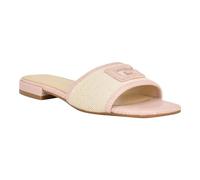 GUESS Femme Tampa Sandale Plate, Rose Clair Naturel Multicolore, 38.5 EU