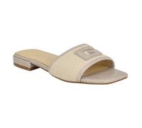GUESS Femme Tampa Sandale Plate, Taupe 240, 38.5 EU