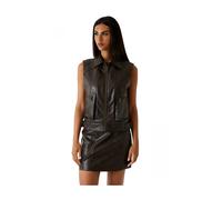 Guess, Femme, Vestes, Brun, Taille: 38 FR Gilet en similicuir