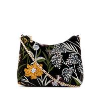GUESS Femme Zalina Top Zip Shoulder Bag Sac à bandoulière, Noir/Multicolore, Taille Unique