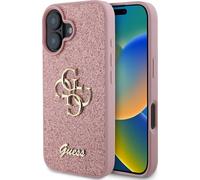 Guess Fixed Glitter Big 4G Case pour Iphone 16 - Rose