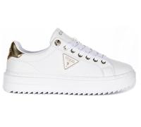 Guess Baskets DENESA12 Femme Blanc/Or Taille 39