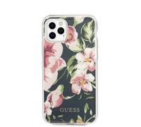Guess Flower Case N3 - Étui pour iPhone 11 Pro Max (bleu marine)