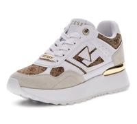 Guess Fltkor Fal12 Korenzo Sneakers Chaussures Sportives Femme Laces Beige