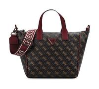 GUESS sac à épaule Follie Travel Small Tote Bag Brown Logo marron foncé
