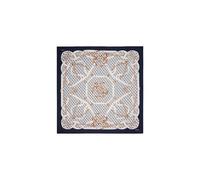 GUESS Foulard en polyester Motif Chaînes et Logo Bleu marine 130 x 130 cm