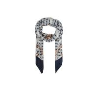 GUESS Foulard en polyester Motif Chaînes et Logo Bleu marine 130 x 130 cm