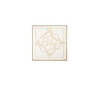 GUESS Foulard en viscose 120 x 120 cm, beige avec motif chaîne