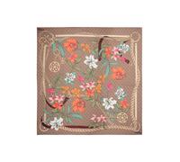 GUESS Foulard 'KEFIAH 130X130' turquoise / marron / orange / blanc, Taille One Size