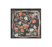 GUESS Foulard 'KEFIAH 130X130' vert / orange foncé / noir / blanc, Taille One Size