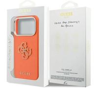 Guess FW Resin Big 4G Logo Case for iPhone 17 Pro Max 6.9"" Orange