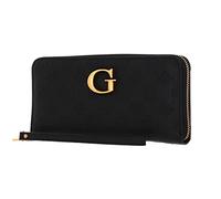 GUESS Black, Portefeuille bi-Pliable Femmes, Logo Noir, Taille Unique
