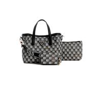 GUESS G Wave Mini sac fourre-tout pour femme, Logo noir, One Size, G Wave Mini fourre-tout