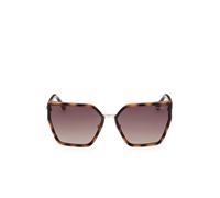Lunettes Guess Butterfly Shape Injected marron avec verres à effet miroir marron foncé femme