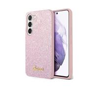 Guess Galaxy S23 Cover, Rose - Glitter Script TPU Cover